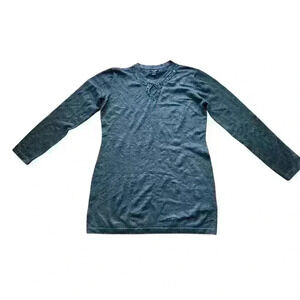 Amo Rosa newYork long sleeve gray top Sz xl